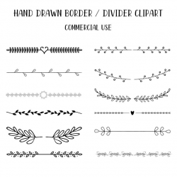 Hand Drawn Border & Divider Clipart