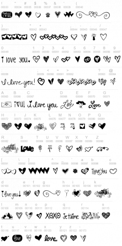 Free KG Heart Doodles {font} | Memory Keeping | Pinterest | Heart ...