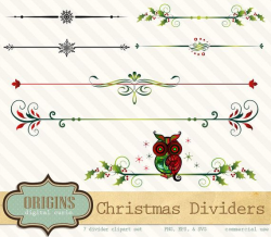 Christmas Holiday Page Dividers with owl by ...