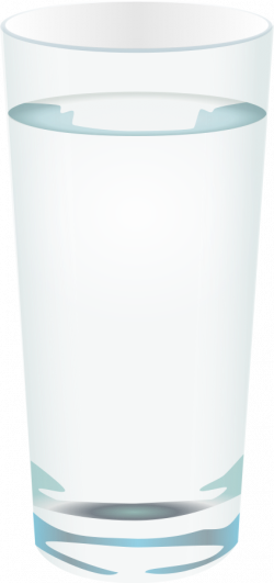 Glass of water clipart free