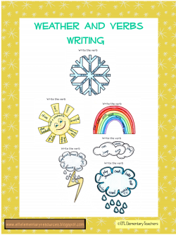 EFL Elementary Teachers: ESL Weather and Action Verbs
