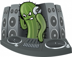Clipart - DJ Cactus
