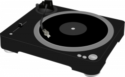 Clipart - DJ turntable