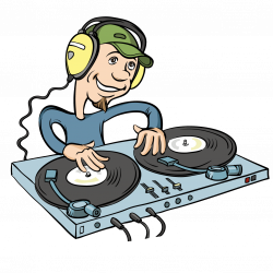 Disc jockey Cartoon Music Illustration - Cartoon DJ 1276*1276 ...