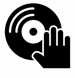 Musical Disc And Dj Hand Svg Png Icon Free Download - Dj ...