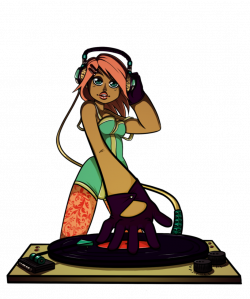 DJ Girl Colored by Caden13 on DeviantArt