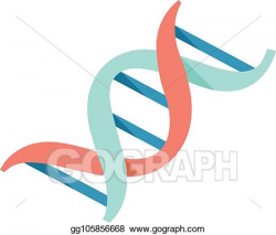 EPS Vector - Flat icon - dna strands. Stock Clipart ...