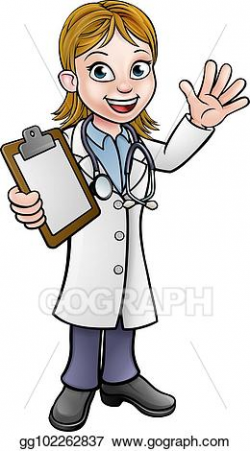 Vector Art - Doctor cartoon character. Clipart Drawing ...