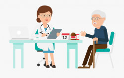 Doctor Talking To Patient Clipart - Doctor And Patient ...
