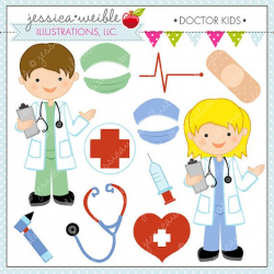 Doctor Kids Cute Digital Clipart for Commercial or Personal ...