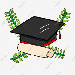 Hand Drawn Doctor Hat Graduation Element, Graduation ...