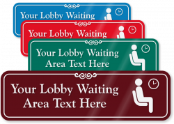 Waiting Room Signs - Waiting Area Signs