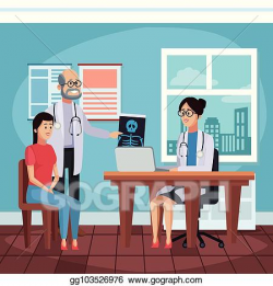 EPS Vector - Doctors office cartoon. Stock Clipart ...