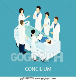 Vector Illustration - Medical meeting isometric concept. EPS ...