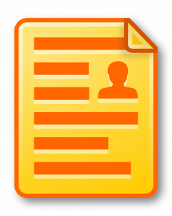 Clipart - icon document yellow