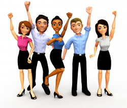 12 Group Of People Graphic Images - Happy Employee Clip Art ...