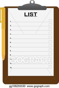 Vector Illustration - Sheet with numbered rulers with the ...