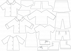 paper doll outline template
