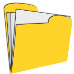 Clipart - yellow document
