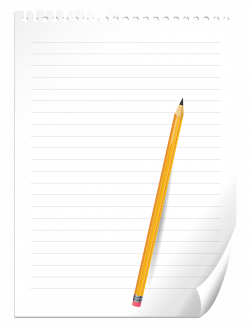 Document Text Writing Pencil - Pencil and Notebook Paper PNG Clipart ...