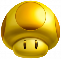 Image - Golden Mushroom NSMB2.png | Fantendo - Nintendo Fanon Wiki ...