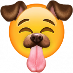 snap dog filter tumblr emoji - Sticker by sesusa12