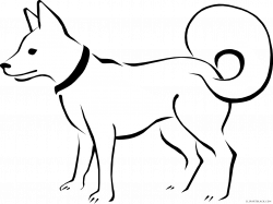 Black and White Dog Clipart - ClipartBlack.com