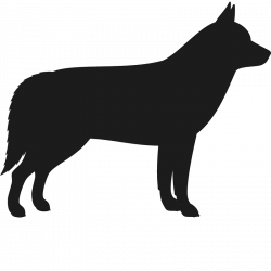 Husky Dog Silhouette at GetDrawings.com | Free for personal use ...