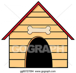 Doghouse Clip Art - Royalty Free - GoGraph