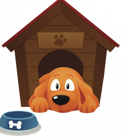 Dog Houses Pet sitting Kennel Clip art - A puppy lying on ...