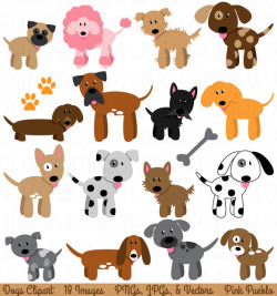 Dog and Puppy Clipart and Vectors ~ Illustrations ~ Creative Market