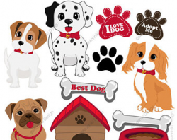 BUY 2 GET 1 FREE Dogs Clip Art / Dog Clipart / Puppy clipart