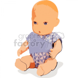 Baby doll clipart. Royalty-free clipart # 158654
