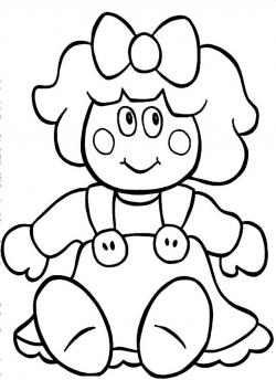 Doll Clipart Black And White | Free download best Doll ...