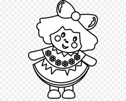 Doll Black And White Clip Art PNG Rag Doll Clipart download ...