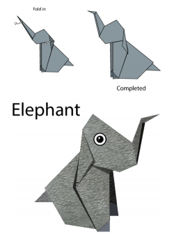 Easy Origami Instructions – Elephant | Pinterest | Easy origami ...