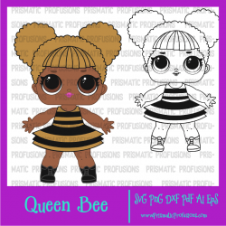 Queen Bee LOL Doll SVG, Queen Bee LOL Doll Clipart ...