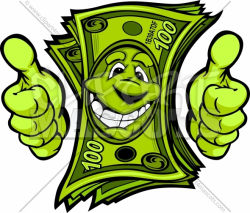 Dollar Bill Clipart Graphic Vector Cartoon