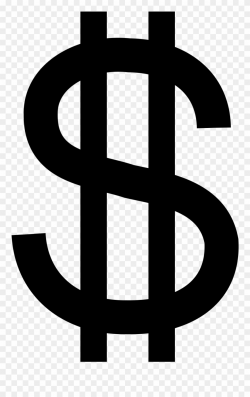 Images For Dollar Sign Black Clip Art - Double Barred Dollar ...