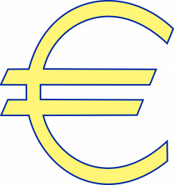 Clipart - monetary euro symbol