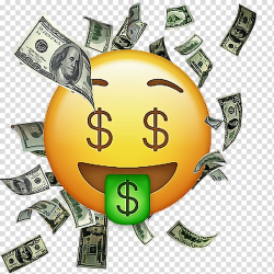 Money bag Emoji Sticker Saving, money bag transparent ...