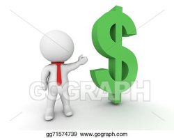 Drawing - 3d salesman show me the money. Clipart Drawing ...