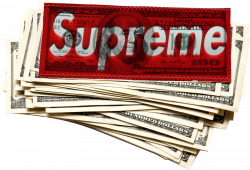 Supreme money cash hundreds supreme ftestickers korea...