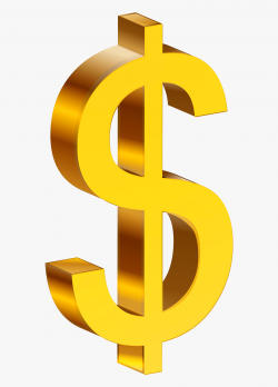 Gold Dollar Sign Clipart 2 By James - Transparent Background ...