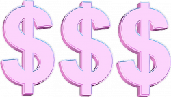 money dollarsigns rich pink aesthetic Tumblr...