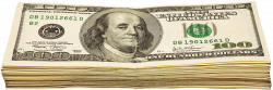 Transparent Wad Of Dollars PNG Picture
