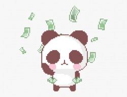 panda #money #cash #dollars #rich #cute #kawaii #pixel ...