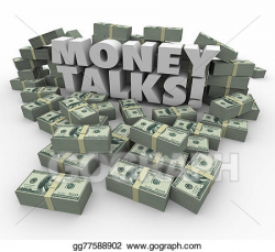 Clip Art - Money talks power influence financial wealth ...