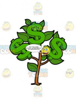 A Small Money Plant Bearing Dollars
