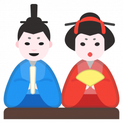 Japanese dolls Icon | Noto Emoji Activities Iconset | Google